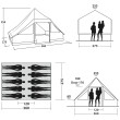 Tenda familiare Easy Camp Moonlight Cabin