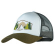 Berretto con visiera Buff Trucker Cap verde/grigio darryl white