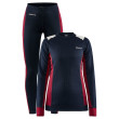 Set da donna Craft Core Dry Baselayer blu/rosso BlazeMachine