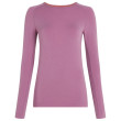 Maglietta sportiva da donna Icebreaker W Mer 260 Zoneknit Seamless LS Crewe rosa Deco