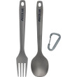 Posate di titanio Rockland Titanium Set grigio grey