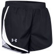 Pantaloncini da donna Under Armour Fly By 2.0 Short nero/bianco Black / White / Reflective