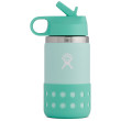 Bottiglia per bambini Hydro Flask Kids Wide Mouth 12 oz Straw Lid/Boot turchese Paradise