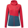 Giacca da donna Mountain Equipment Durian Hooded Wmns Jacket rosso/blu Capsicum/Majolica