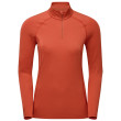 Maglietta sportiva da donna Montane Dart Xt Zip Neck rosso Saffron Red