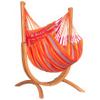 Sedile a dondolo con supporto La Siesta Udine Outdoor rosso/arancio toucan