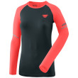 Maglietta da donna Dynafit Alpine Pro W L/S Tee nero/arancio blueberry HOT CORAL/1840