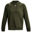 Felpa da uomo Under Armour Rival Fleece Hoodie verde scuro Marine OD Green / / White