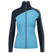 Felpa tecnica da donna Karpos Federa Full-Zip W Fleece blu/nero Blue Atoll/Vulcan/Midnight