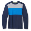 Maglietta funzionale da uomo Smartwool M Classic Thermal Merino BL Colorblack CB blu/azzurro deep navy-laguna blue