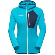 Felpa tecnica da donna Mammut Aenergy Light ML Hooded Jacket blu sky-marine