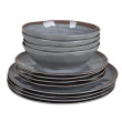 Set di stoviglie Bo-Camp Tableware Halo 12 grigio Gray/Terra