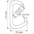 Moschettone Camp Steel D Pro 3Lock