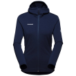 Felpa da donna Mammut Aconcagua Light ML Hooded Jacket Women blu scuro marine