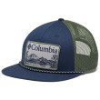 Berretto con visiera Columbia Flat Brim Snap Back blu/verde Collegiate Navy, Stone Green, Lakeside