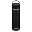 Bottiglia in acciaio inox Klean Kanteen Wide w/Wide Loop Cap - brushed stainless 800 ml nero black