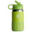 Bottiglia per bambini Hydro Flask Kids Wide Mouth 12 oz Straw Lid/Boot verde FIREFLY