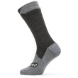 Calzini impermeabili SealSkinz WP All Weather Mid Length nero/grigio Black/GreyMarl