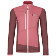 Felpa tecnica da donna Ortovox Fleece Grid Jacket W rosa mountain rose