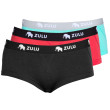 Mutande da donna Zulu Merino 160 BF 3pack mix1 coral/black+aqua/grey+black