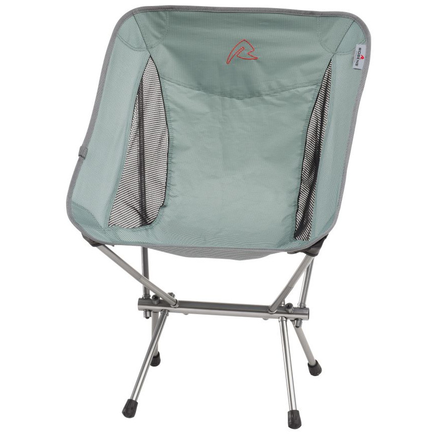 Sgabello Robens Geographic – Grigio Argento – Leggero In Alluminio, Pieghevole Per Campeggio