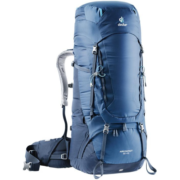 deuter aircontact 65 10 zaino da viaggio e backpacking Voyager It is made of recycled 420D polyamide and 600D polyester Deuter Voyager 65+10, Atlantic Ink