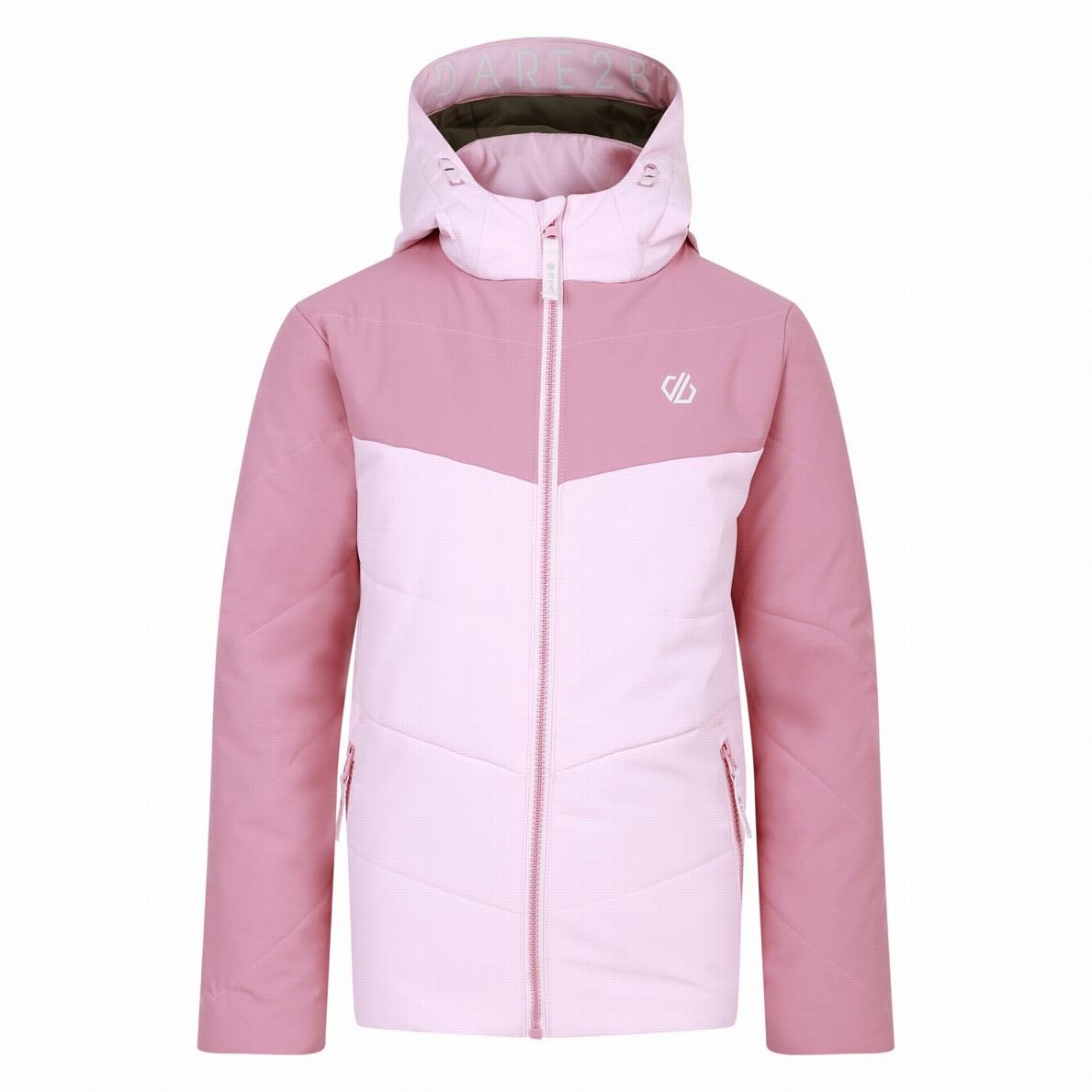 Dare2b, Liftie Giacca Sci Bambino Pure Pink / Quiet Blue Abstract Mountain Print Blu Rosa Daredkp415 T56