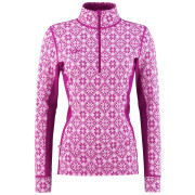 Maglietta sportiva da donna Kari Traa Rose Half Zip rosa/bianco Fucha