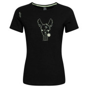 Maglietta da donna Chillaz Valencia Happy Alpaca nero Black