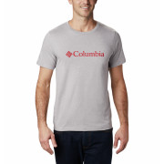 Maglietta da uomo Columbia CSC Basic Logo Tee grigio/rosso Columbia Grey Heather