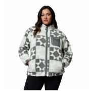 Felpa da donna Columbia West Bend™ Print Full Zip Ii bianco/grigio Tea Light, Cozy Quilt