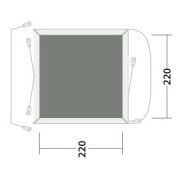 Tappeto per tenda Outwell Cozy Carpet Daytona Air / Pine Hills