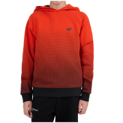 Felpa da bambino 4F Sweatshirt M2687 Multicolour 4 Allover rosso/nero Multicolour 4 Allover