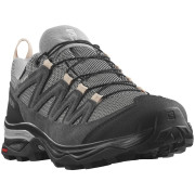 Scarpe da trekking da donna Salomon X Ward Leather Gore-Tex verde chiaro Gull / Black / Ebony