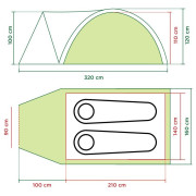 Tenda da trekking Coleman Darwin 2+ (verde)