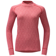 Maglietta sportiva da donna Devold Signature Silk 230 Cross Neck Wmn rosa Apricot