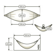 Amaca La Siesta Modesta Double Pattern