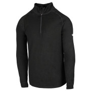 Maglietta da uomo Zulu Merino 180 Zip Long nero Black