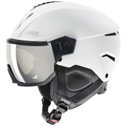 Casco da sci Uvex Instinct Visor bianco white-black mat