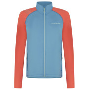 Felpa da donna La Sportiva Hera Jkt W blu/rosso Atlantic/Paprika