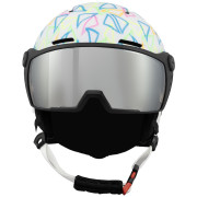 Casco da sci per bambini Blizzard Flash Visor junior ski helmet bianco white/multicolor