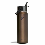 Thermos Hydro Flask 32 Oz Lightweight Wide Flex Straw Cap marrone Obsidian