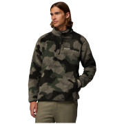 Maglione da uomo Columbia Rugged Ridge™ High Pile Half Zip verde/nero Stone Green Mod Camo