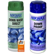 Impregnanti Nikwax Down wash direct + Down Proof 2x 300ml