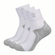 Calze MOOA Bamboo Active Mid 3-pack bianco/grigio White/Grey