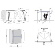 Tenda per minibus Outwell Park PowerAir