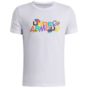 Maglietta sportiva per bambini Under Armour UA B Patch Pack Wm SS White bianco/nero White / / Black