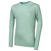 Maglietta sportiva per bambini Sensor Merino DF Logo Up Basil Green verde chiaro Basil Green