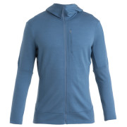 Felpa funzionale da uomo Icebreaker Men Merino 260 Quantum IV LS Zip Hoodie blu Dawn