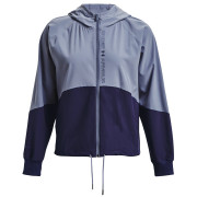 Giacca da donna Under Armour Woven FZ Jacket blu Aurora Purple/Midnight Navy/Midnight Navy